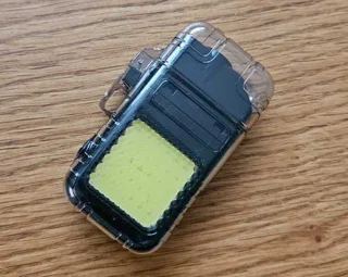 چراغ led + فندک الکتریکی شیشه ای