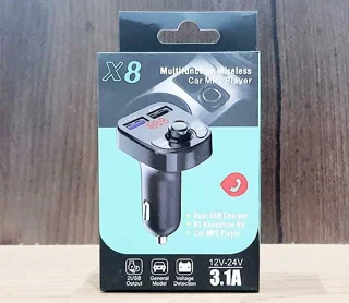 اف ام بلوتوث + شارژر X8